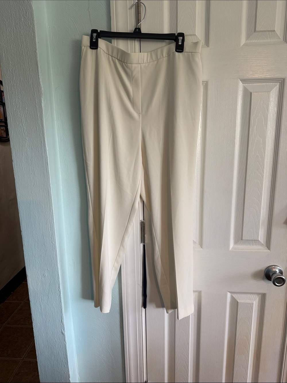 Rachel Zoe Cream Straight-Leg Trousers